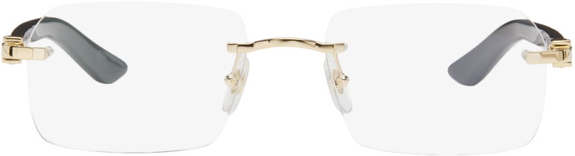 Sončna očala Cartier Rectangular Glasses Črna | CT0453O-001