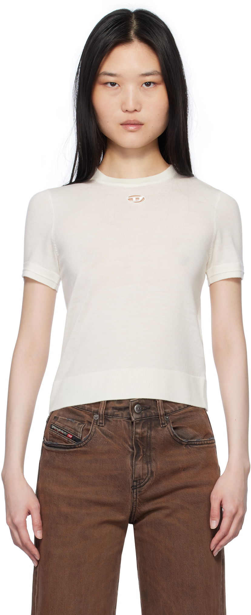 Majica Diesel Diesel M-Aline T-shirt Bela | A17501 0DCCH