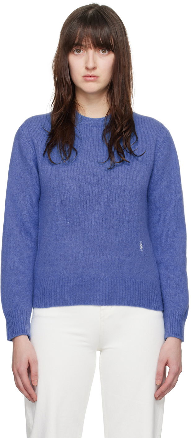 Pleteni pulover Sporty & Rich 'SRC' Sweater Mornarica | CRAW2388TA