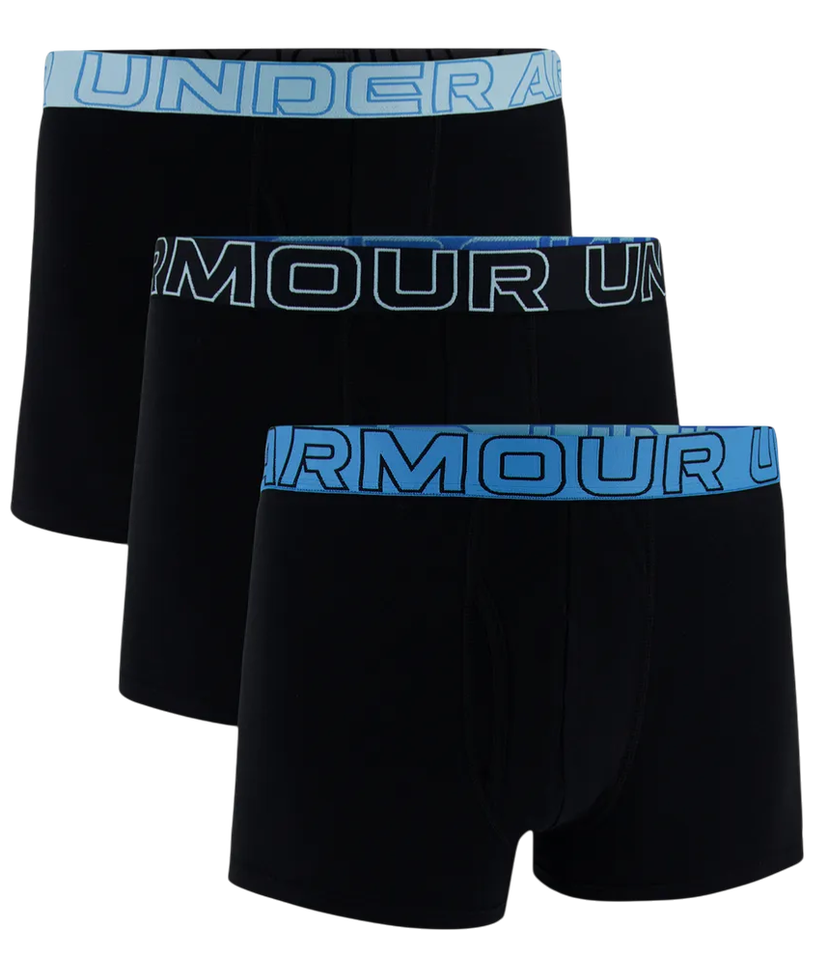 Boksarice Under Armour Under Armour Performance Cotton Boxer Briefs 3-Pack Črna | 1383891-003