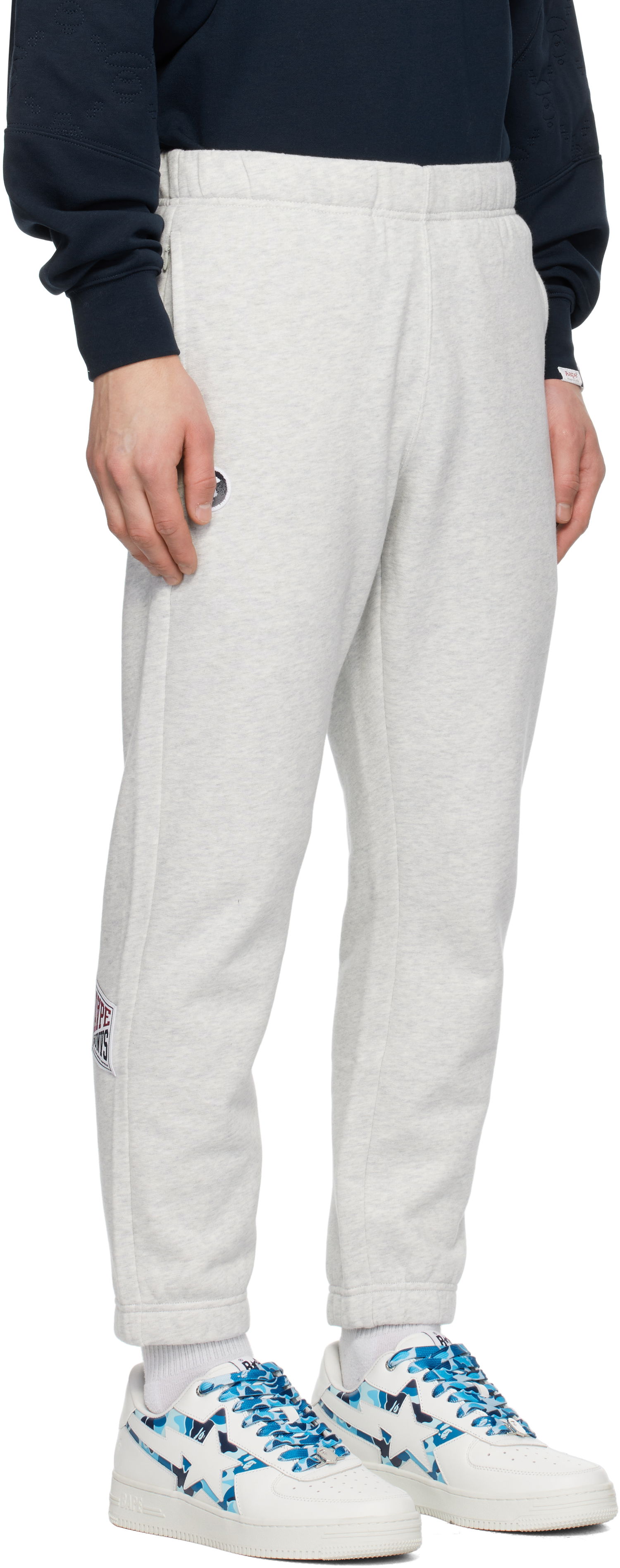 Trenirka AAPE by A Bathing Ape AAPE by A Bathing Ape Main Sweatpants Siva | AAPPTMB638XANWH2, 1