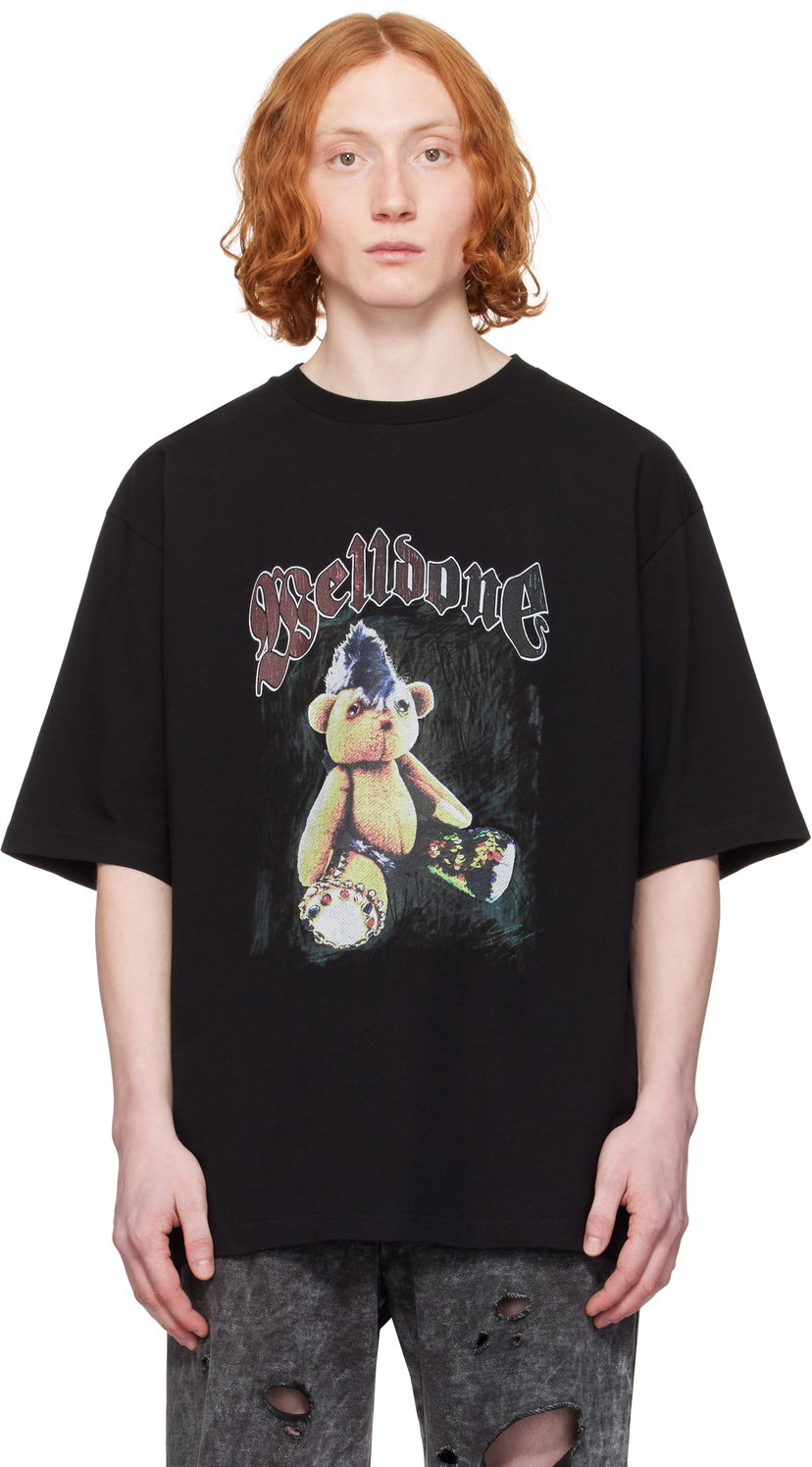 Majica We11done We11done Punk Teddy Graphic T-Shirt Črna | WD-TT0-25-747-U-BK