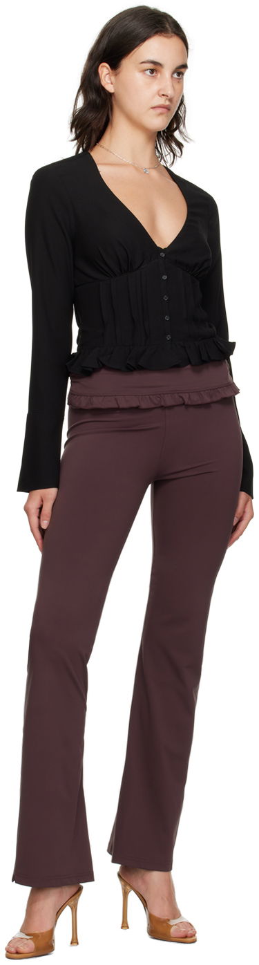 Srajce GUIZIO Guizio Cheri Ruffle Blouse Črna | F23108W016, 3