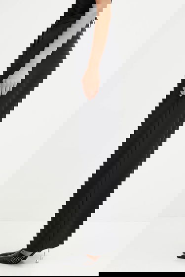 Hlače Fiorucci Fiorucci Wide Leg Tailored Wool High Waist Pants Črna | W02FPBPA464WO01BK01, 1