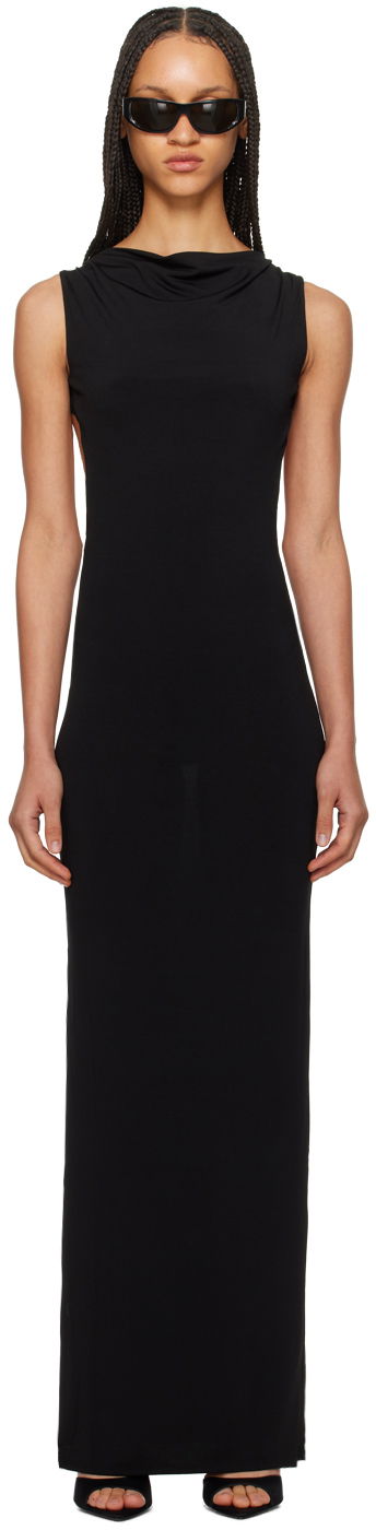 Obleke Miaou Miaou Selena Maxi Dress Črna | 5047VISBLK