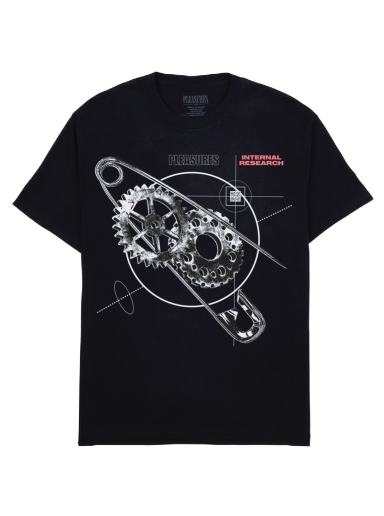 Majica Pleasures Research T-Shirt Črna | P23F051-BLACK