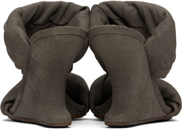 Nega čevljev Rick Owens Rick Owens Porterville Cantilever 8 Twisted Heeled Sandals Siva | RP01E7803 LBA, 1