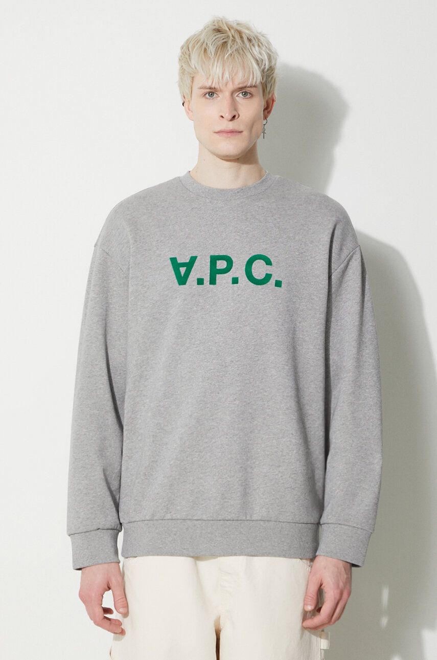 Pulover A.P.C. Sweatshirt With Print Siva | COFDX.H27836.PLB, 0