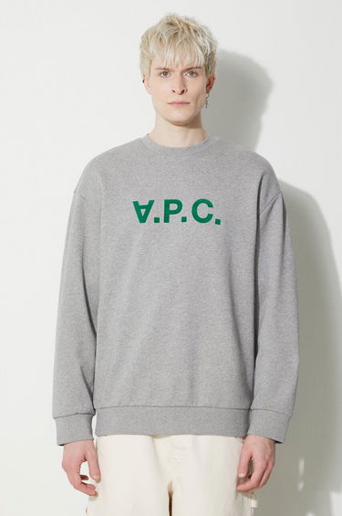 Pulover A.P.C. Sweatshirt With Print Siva | COFDX.H27836.PLB, 0