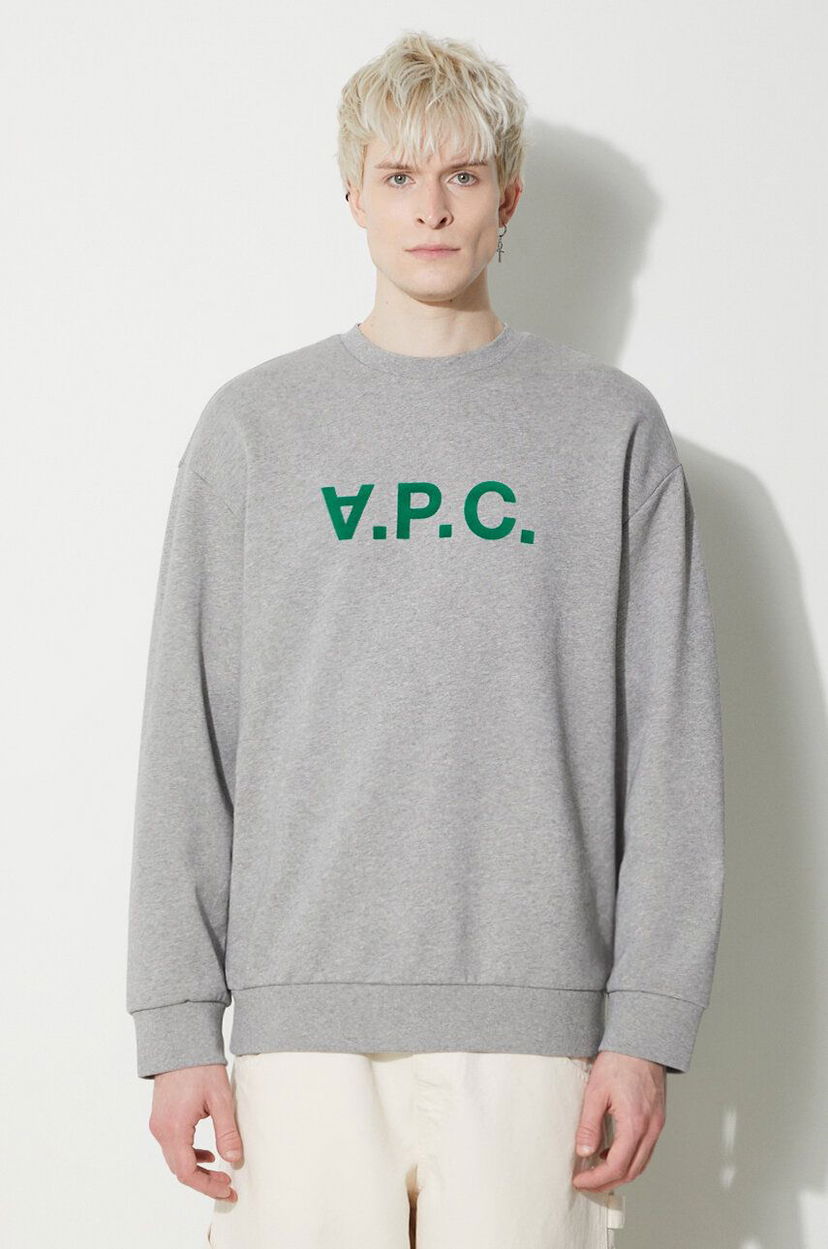 Pulover A.P.C. Sweatshirt With Print Siva | COFDX.H27836.PLB