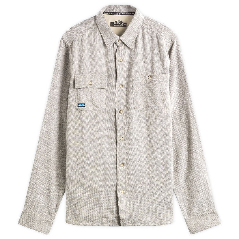 Srajce KAVU Langley Herringbone Overshirt, Size Small Bež | 5039-2708