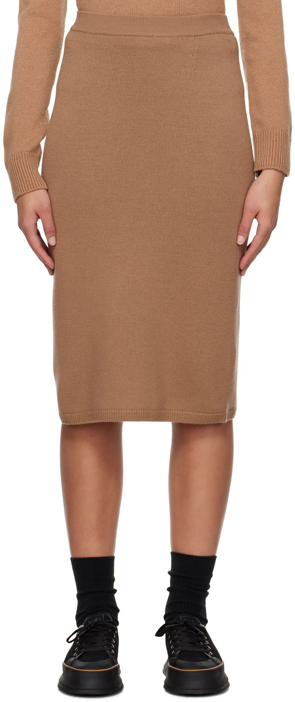 Krila Max Mara Max Mara Dina Midi Skirt Rjava | 2419301011600 MM12047
