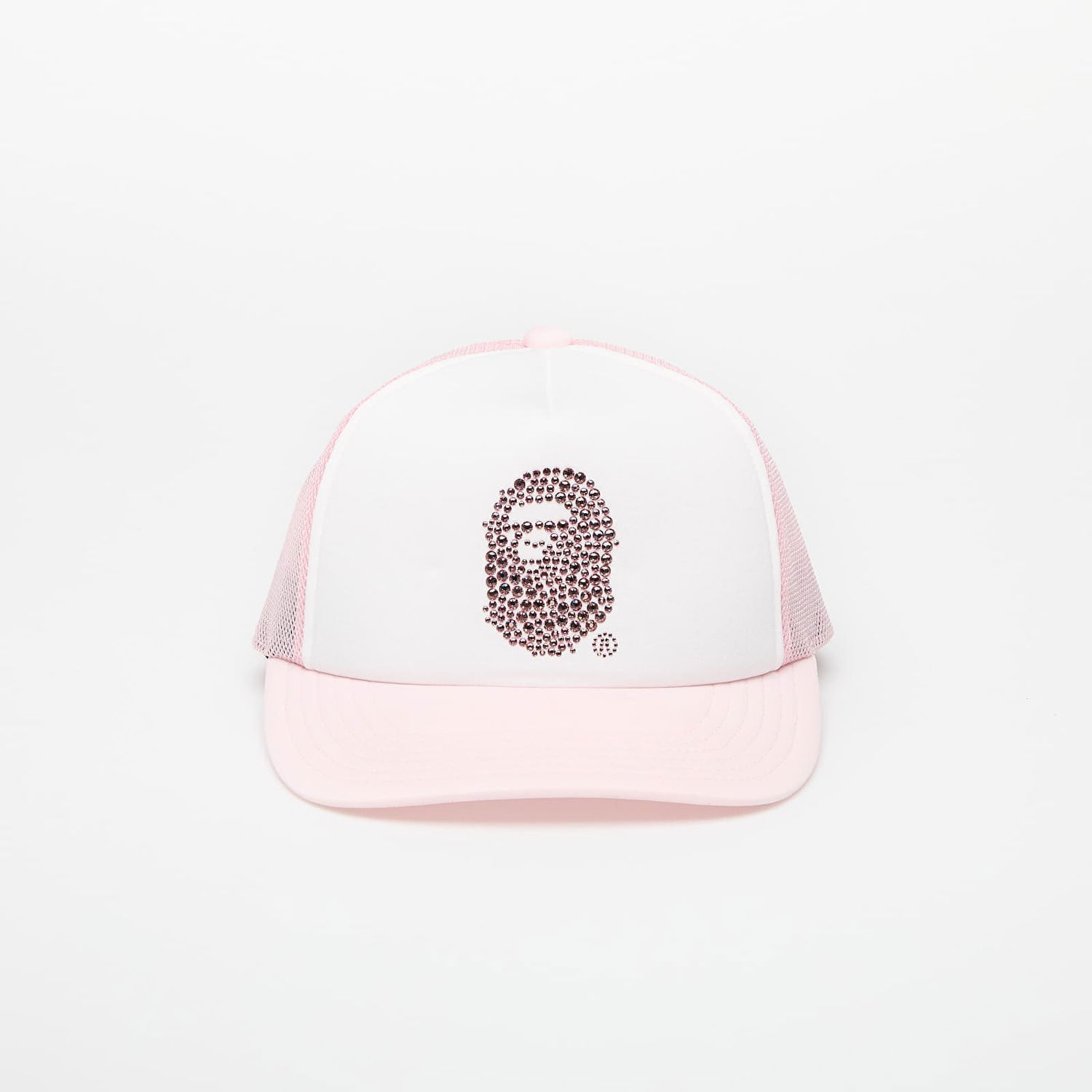 Kapa BAPE A BATHING APE Crystal Stone Ape Head Mesh Cap Roza | 001CPK802002LPNK, 0