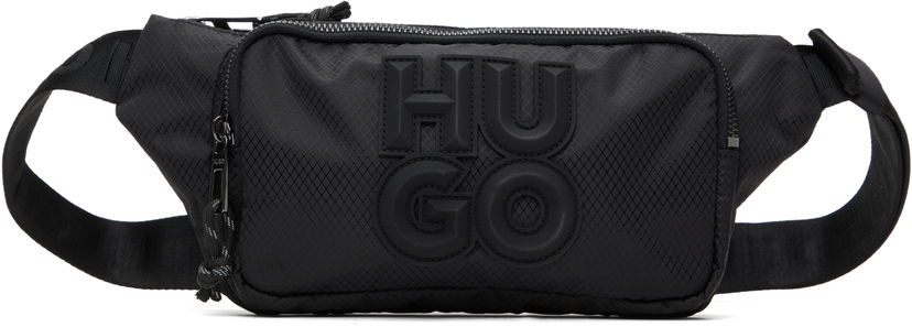 Torbice za okoli pasu BOSS HUGO Stacked Logo Belt Bag Črna | 50536030