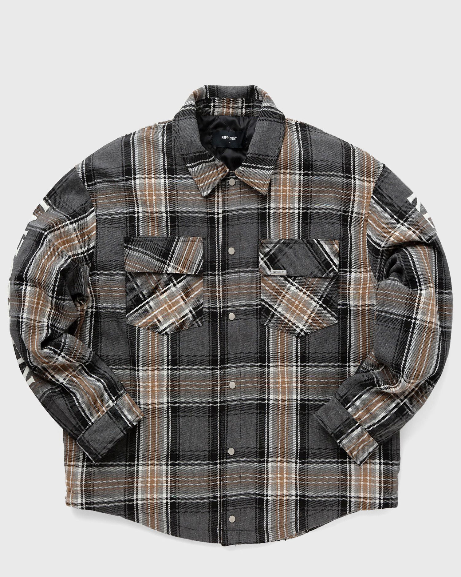 Srajce Represent Clo Represent QUILTED FLANNEL SHIRT Bež | ML2004-402, 0