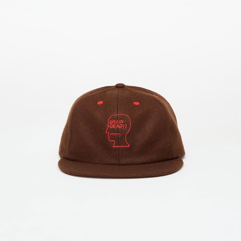Klobuk Brain Dead Brain Dead Flannel Classic Logohead 6 Panel Hat Rjava | BDW24H01004729BR01