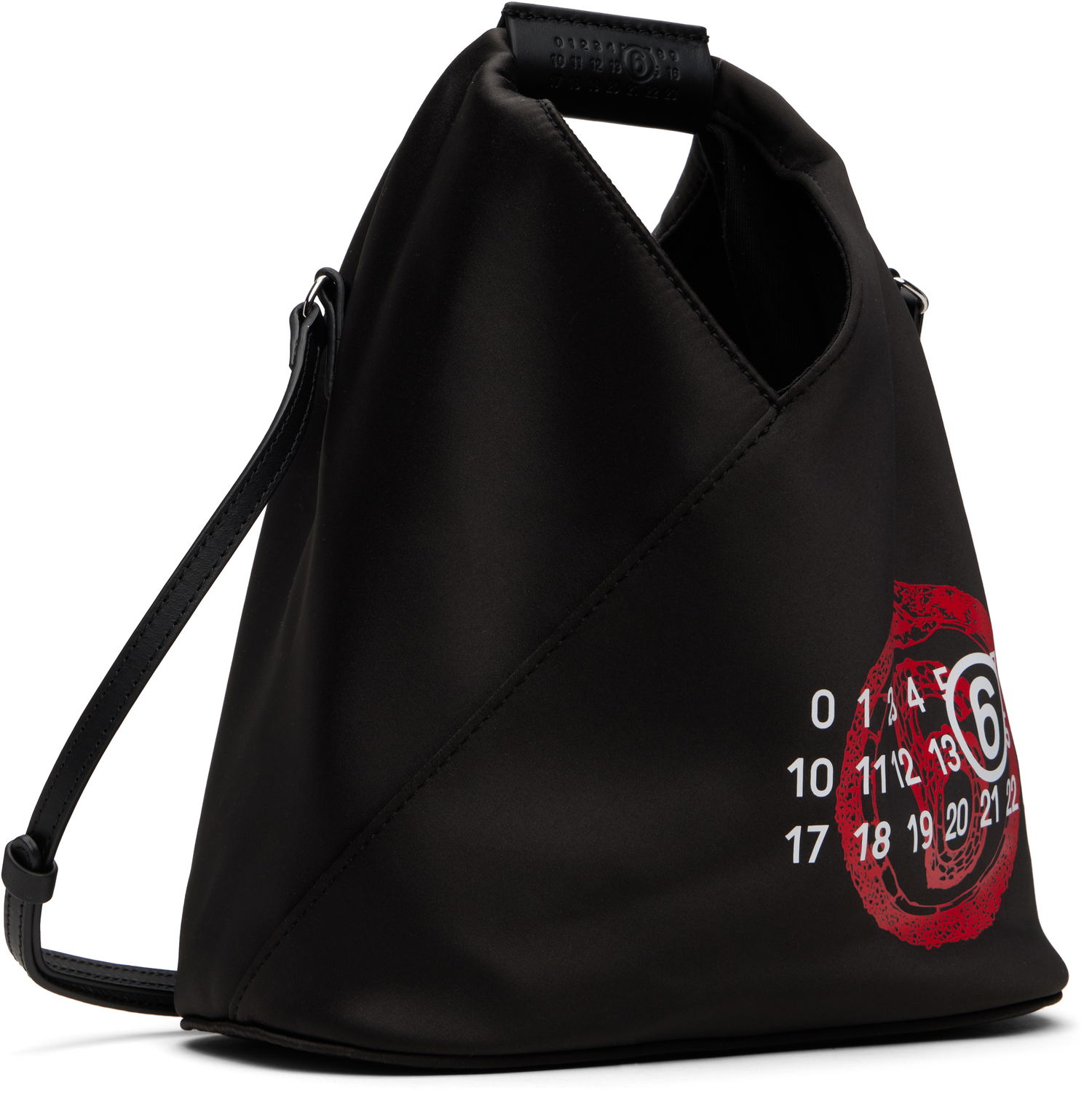 Torbica Maison Margiela MM6 Maison Margiela 'Year of the Snake' Triangle Crossbody Bag Črna | SB6WD0026 P7364, 1