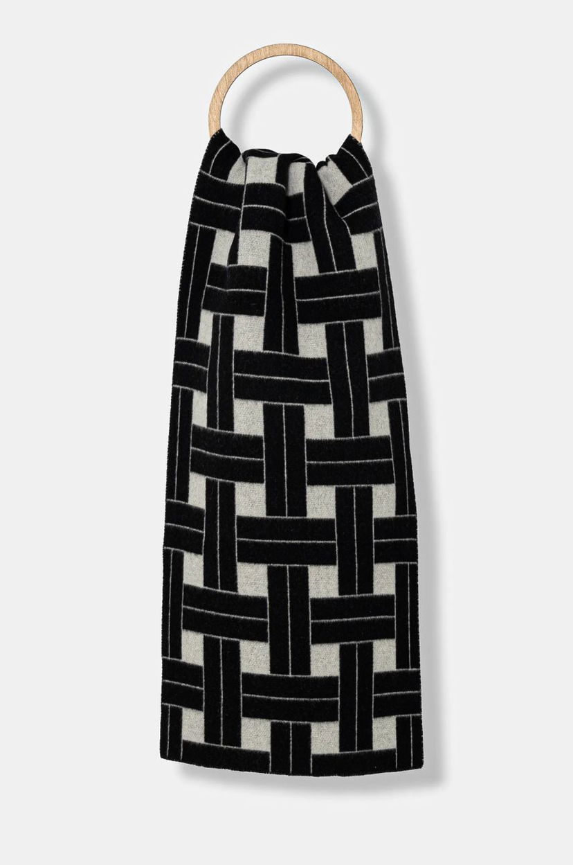 Šala KENZO Woolen Large Reversible Scarf Črna | FE68EU013JEB.02