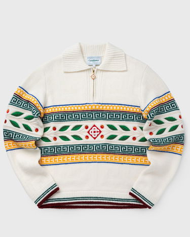 Pleteni pulover Casablanca LAURIEL OLYMPIQUE JUMPER Zelena | MF24-KW-773-01, 0