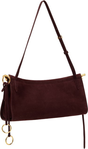 Torbica Alaïa ALAÏA 'Le Click' East West Medium Suede Bag Bordo | AA1S01430CA214, 2