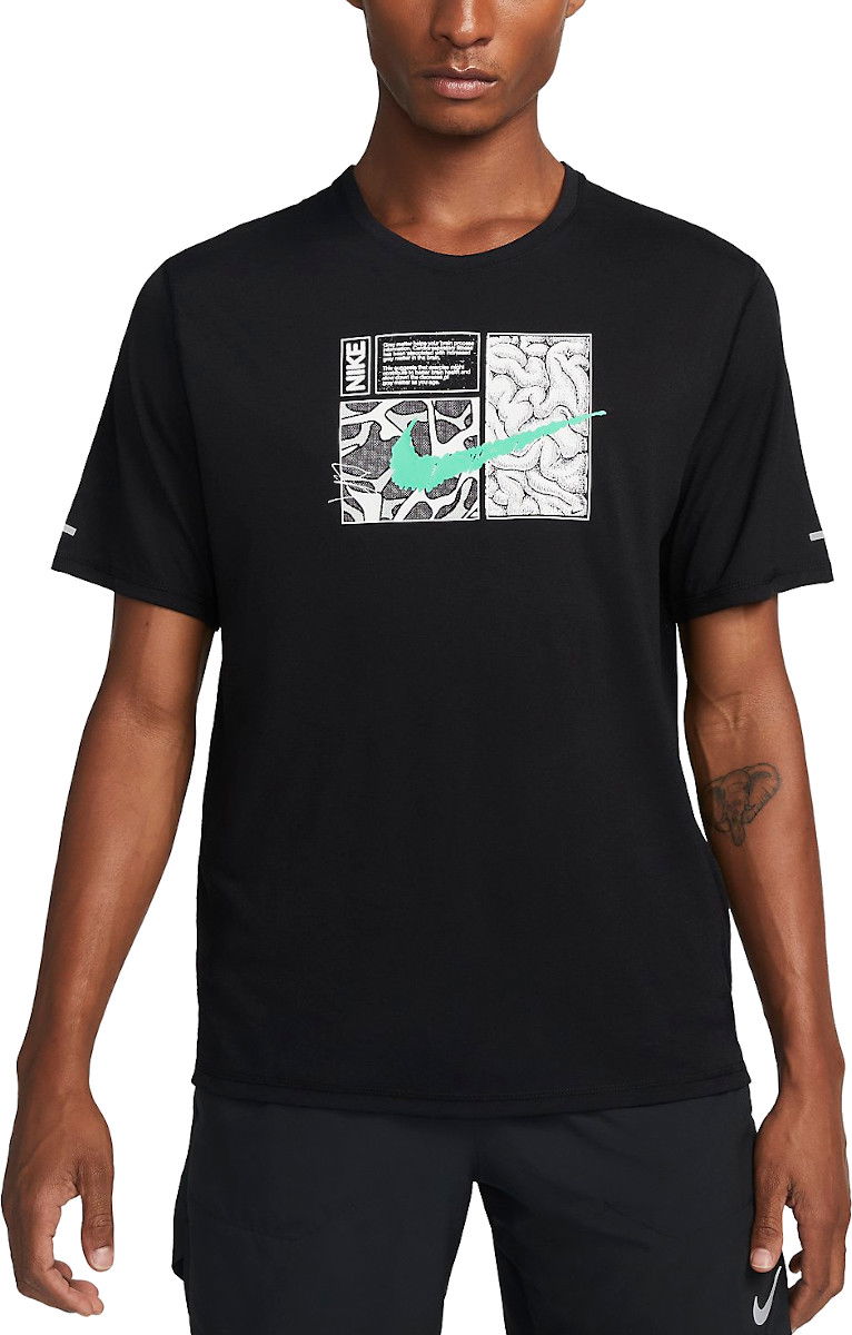 Majica Nike Dri-FIT Miler D.Y.E. Running T-Shirt Črna | dq6508-010
