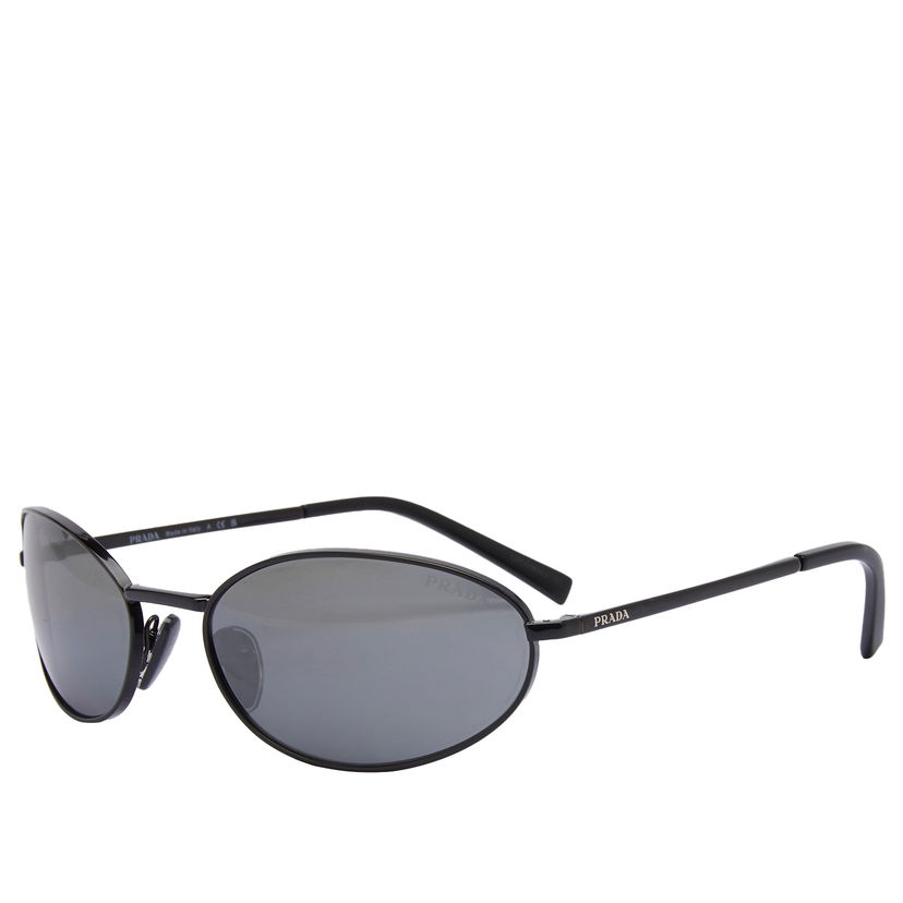 Sončna očala Prada Black/Grey Mirror Silver A59S Sunglasses Črna | 0PR-A59S-59-1AB60G