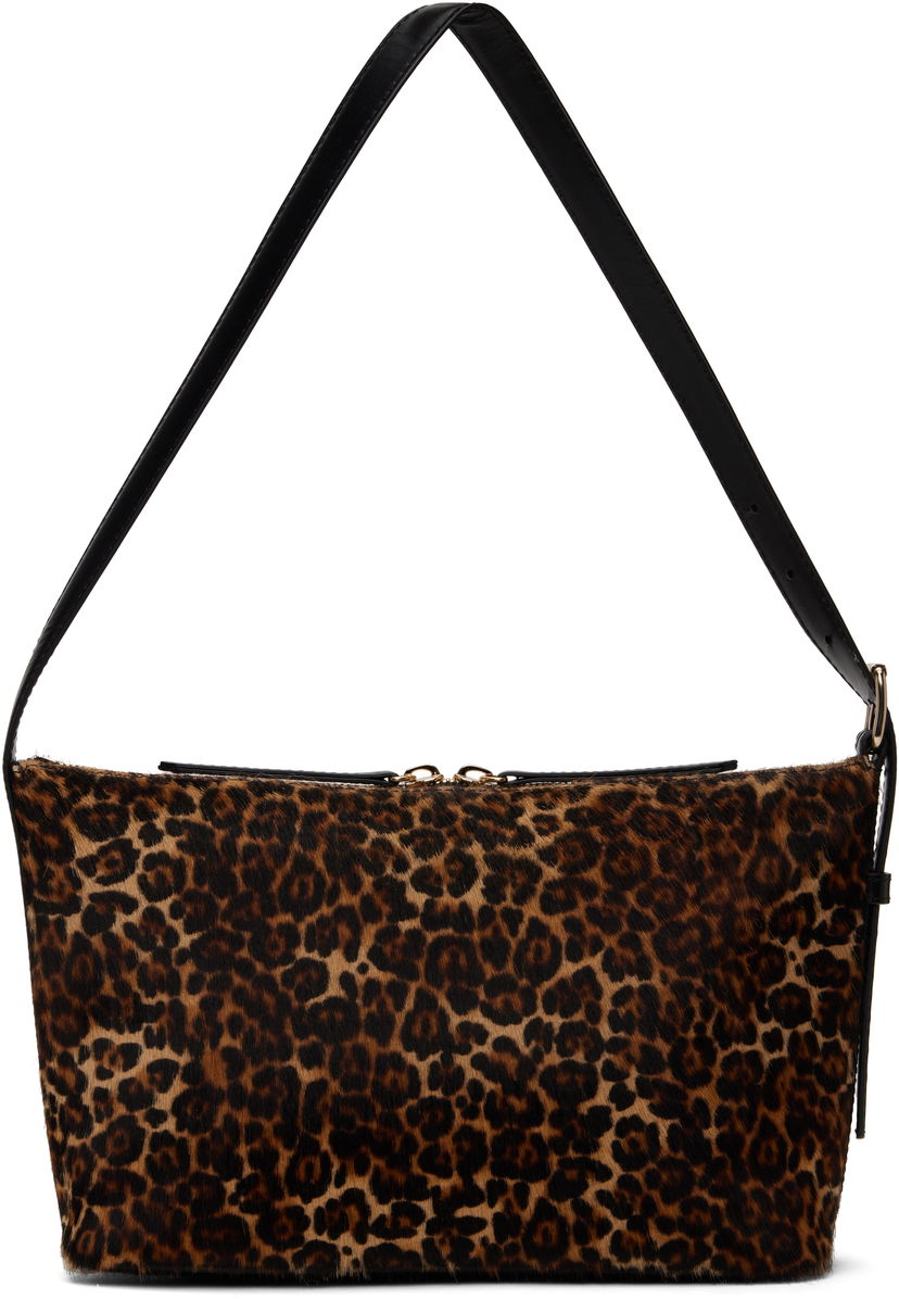 Torba za čez ramo A.P.C. Leopard Print Shoulder Bag Rjava | PXCAU-F61974