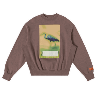 Pulover HERON PRESTON Censored Print Crewneck Siva | HMBA020F22JER0030919, 0