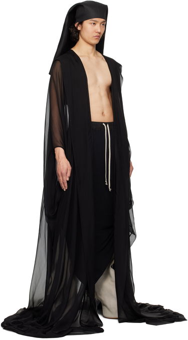 Plašči Rick Owens Rick Owens Hollywood Allahnah Long Coat Črna | RR01E5903 S, 3