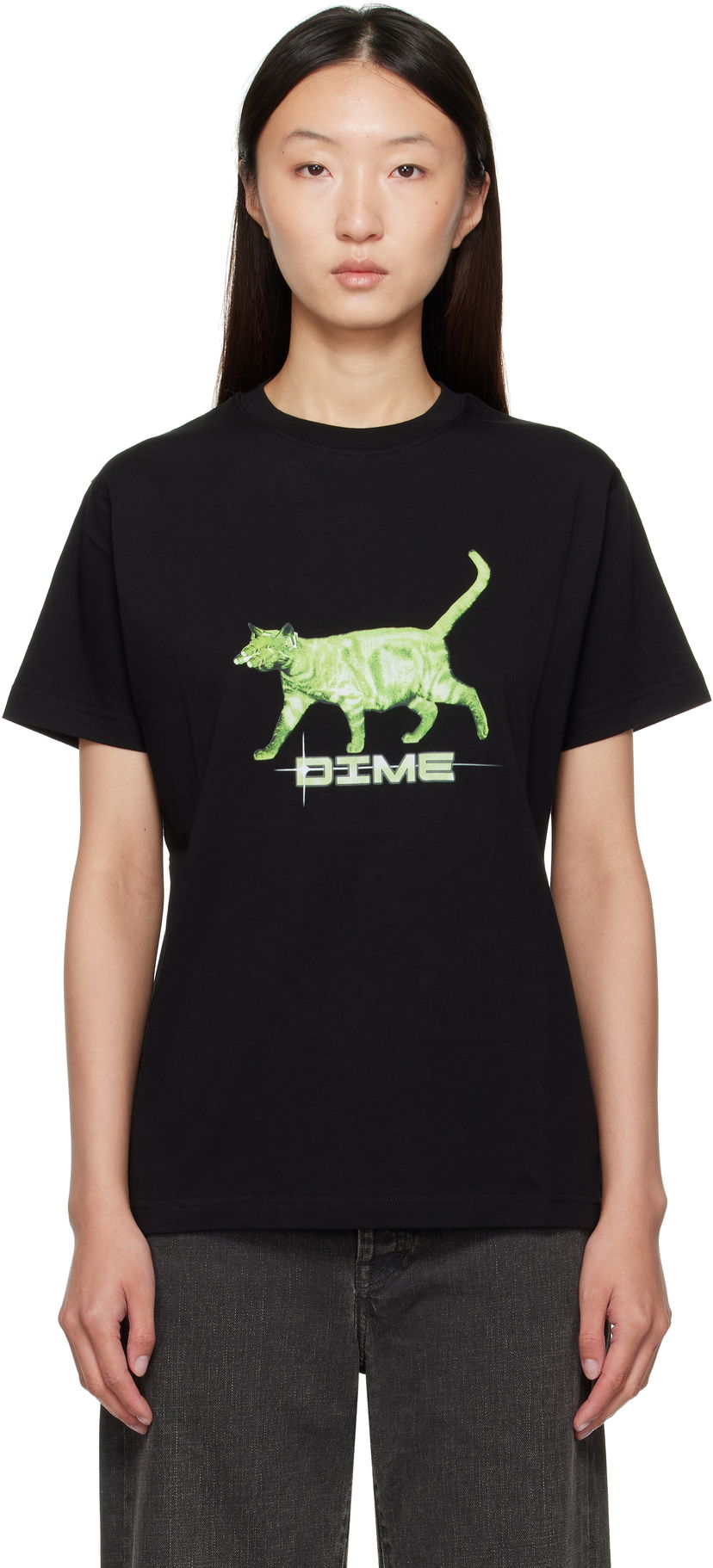 Majica Dime Dime Splinter Graphic T-Shirt Črna | DIMESU2552BLK