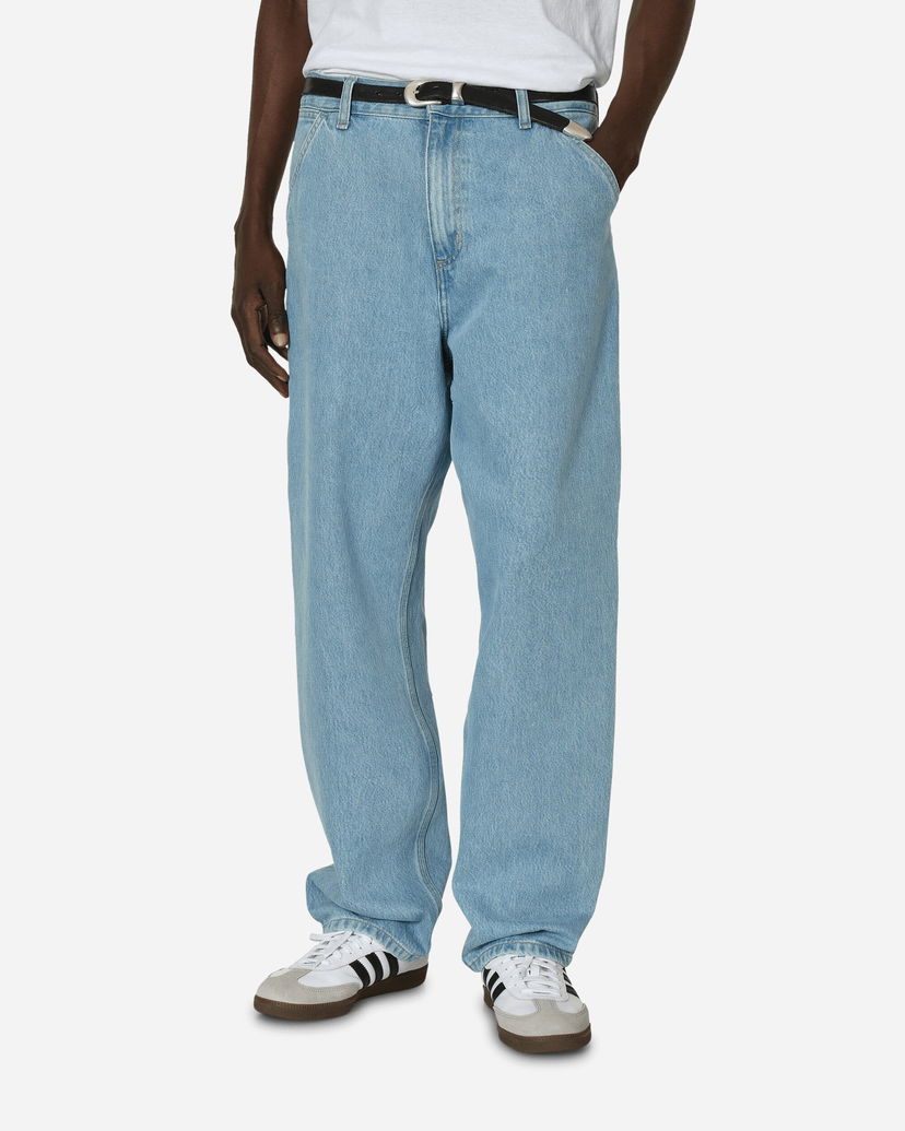 Hlače Carhartt WIP Single Knee Pants Blue Modra | I032024W 01A332