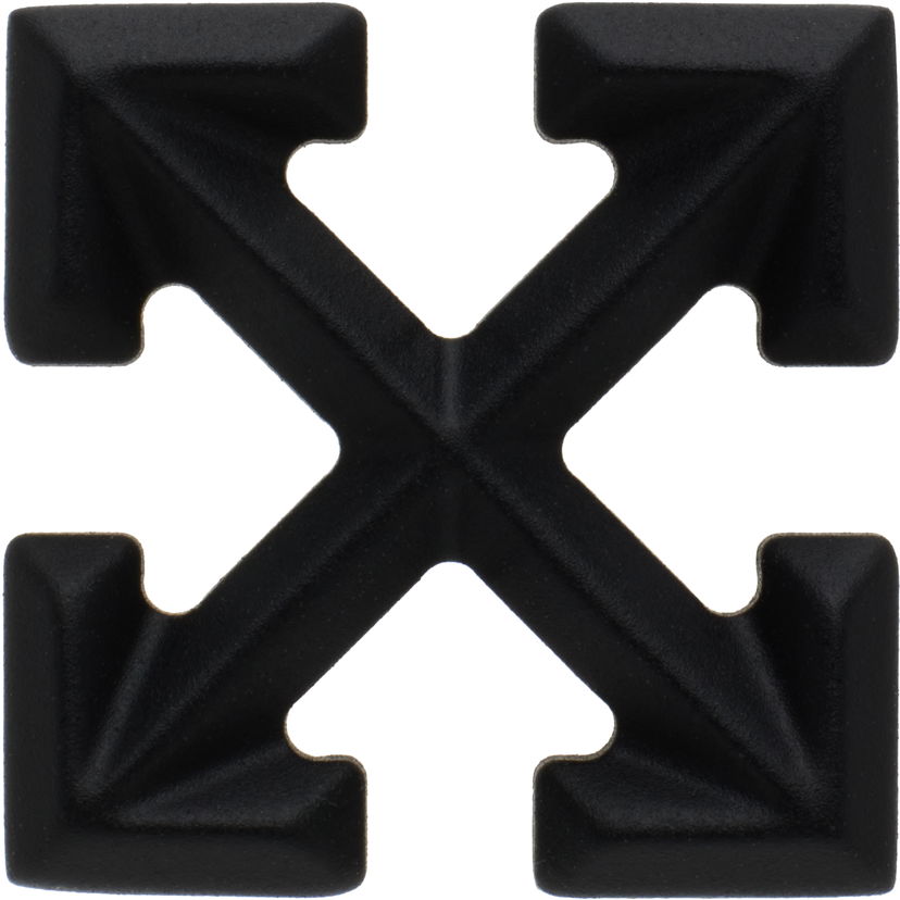 Zatiči Off-White Off-White Arrow Single Earring Črna | OMOD11FC99MET0011000