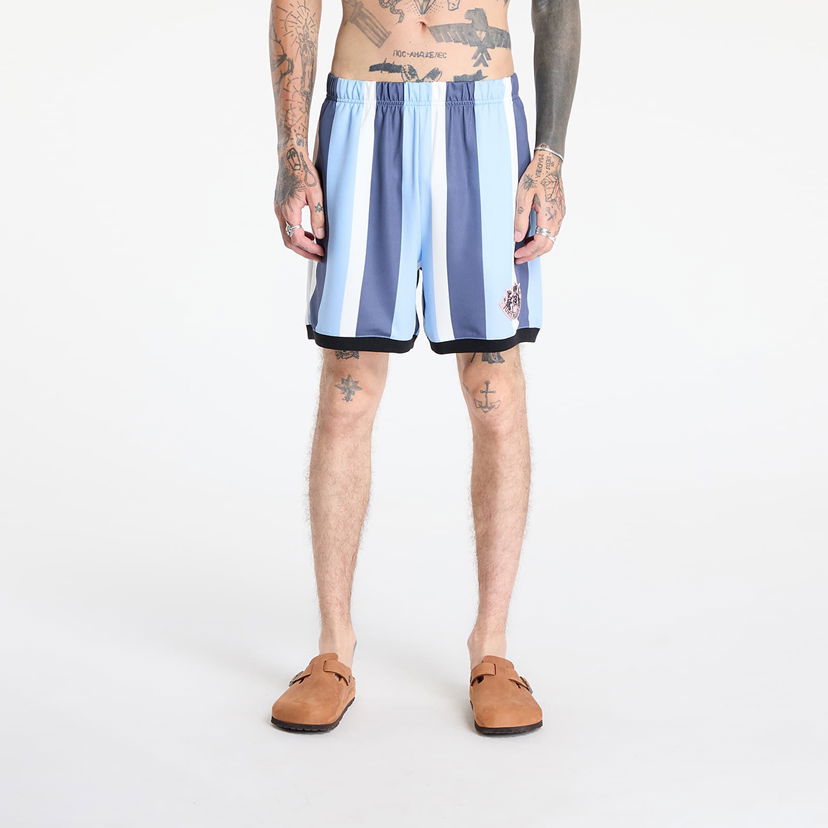 Kratke hlače Pleasures PLEASURES Jpfc Sport Shorts Modra | P25JC013-BLUE