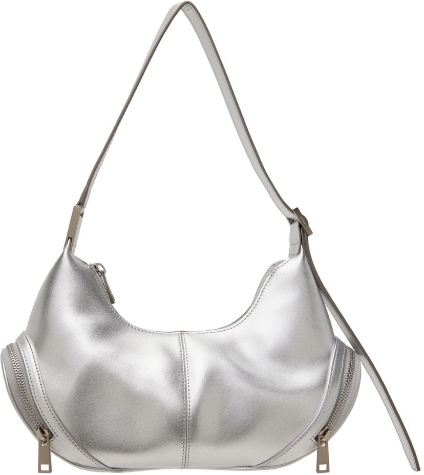 Torba za čez ramo OSOI Metallic Leather Shoulder Bag Kovinski | 24FWB03013011