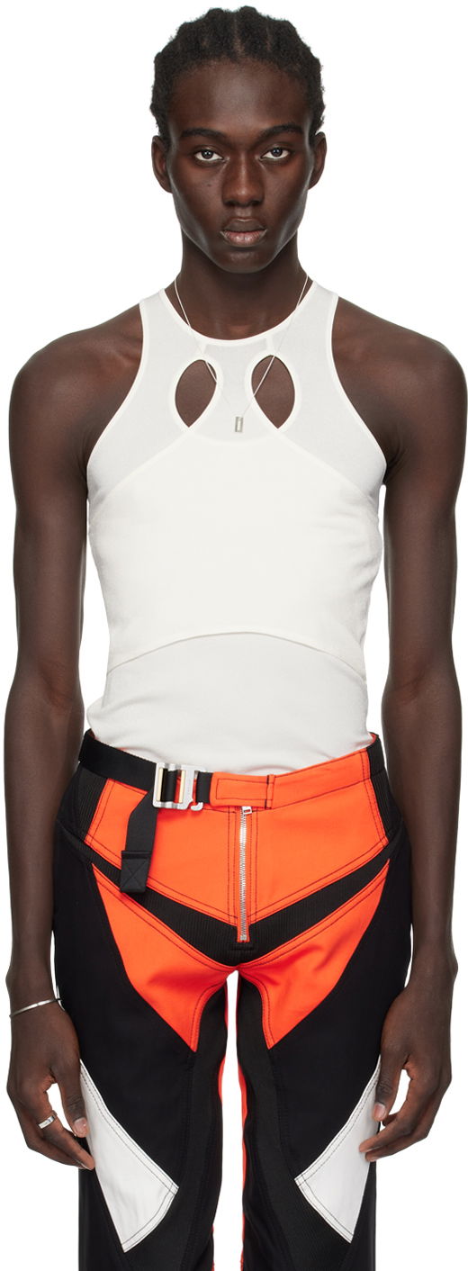 Majica brez rokavov Dion Lee Mobius Loop Tank Top Bela | C7243PS24