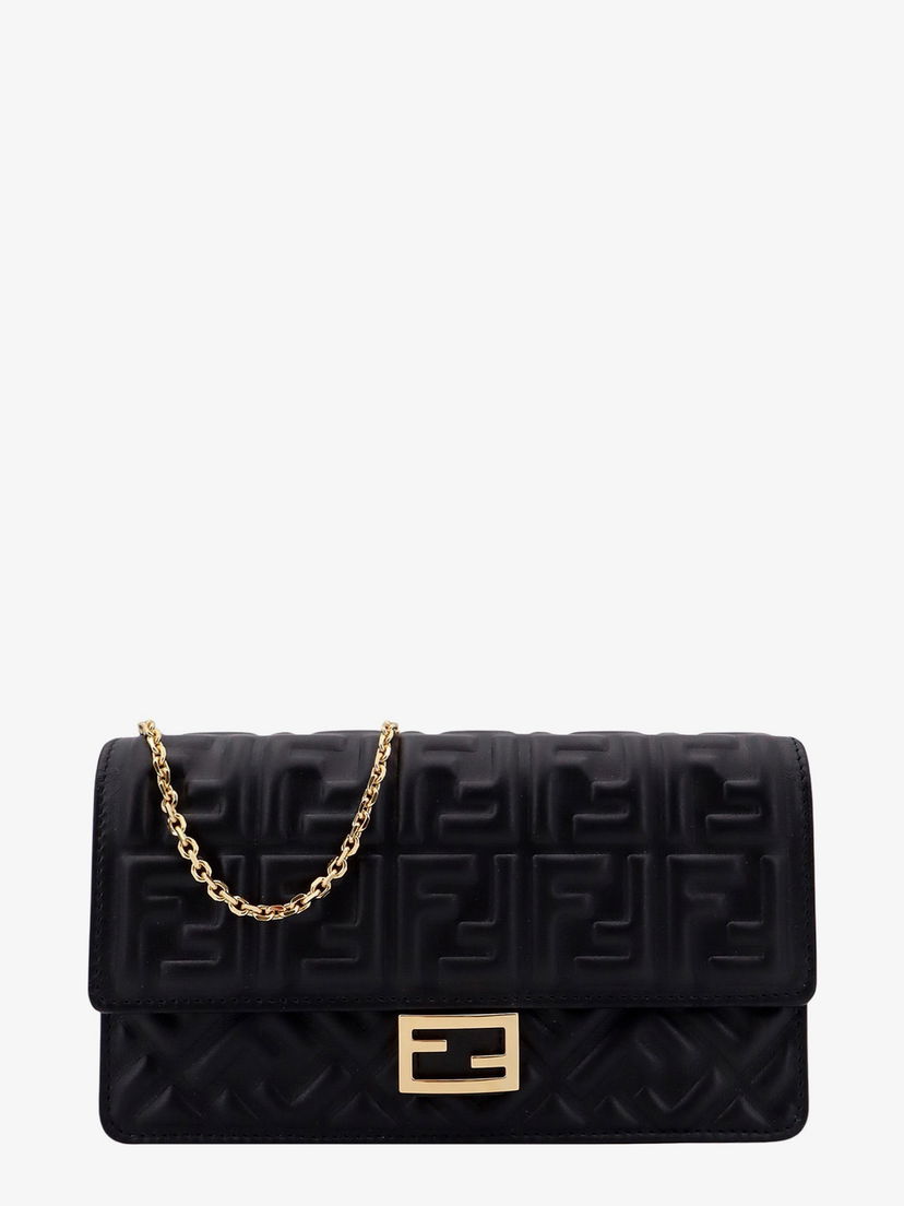Torbica FENDI Fendi Baguette Wallet on Chain Črna | 8M0498AAJDF0KUR