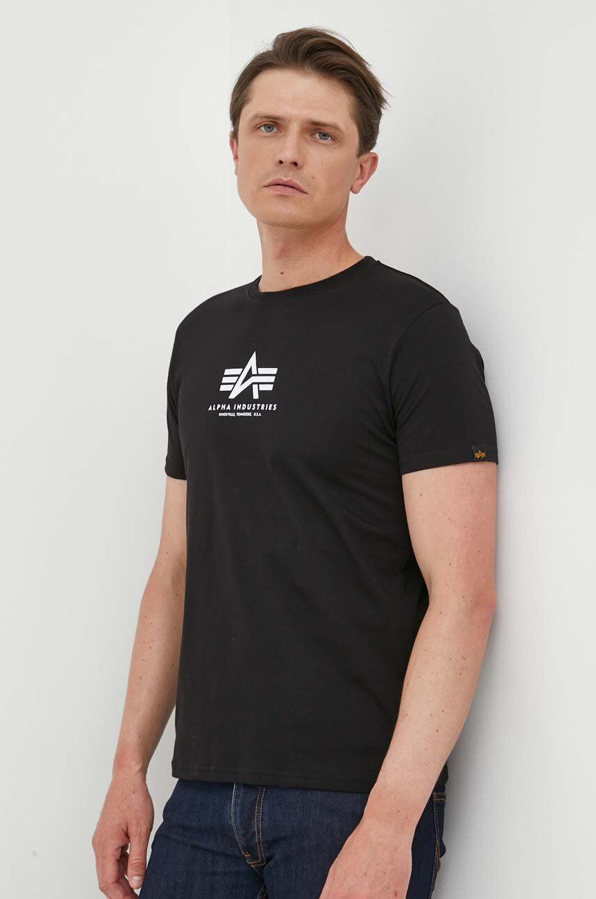 Majica Alpha Industries Tee Črna | 118533.03, 0