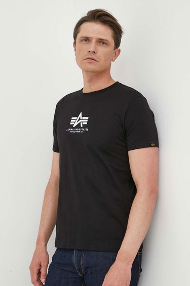 Majica Alpha Industries Tee Črna | 118533.03, 0