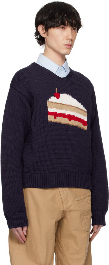 Pleteni pulover JW Anderson JW Anderson House Graphic Sweater Zelena | KW1346-YN0417, 4