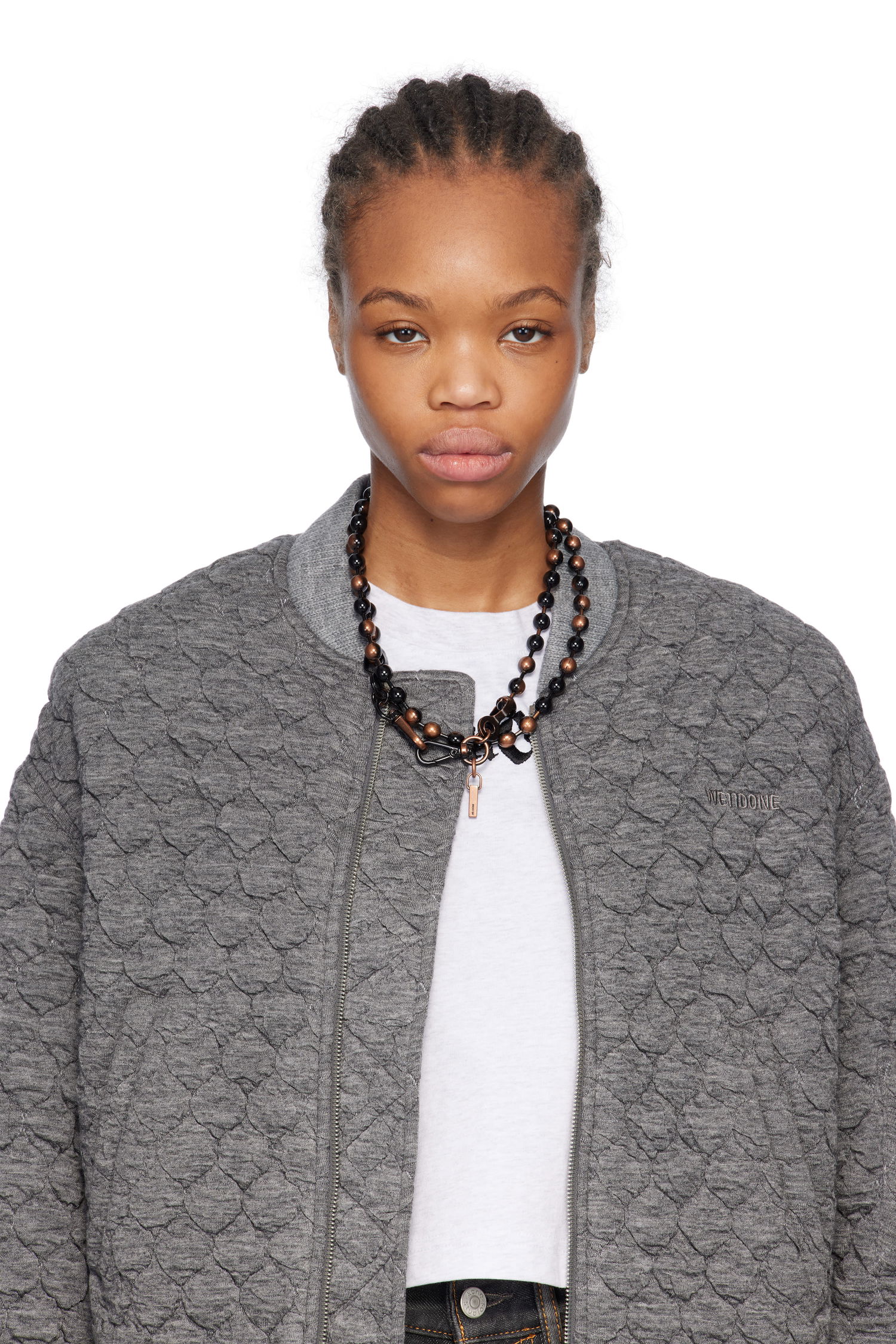 Ogrlica We11done We11done Ball Chain Necklace Črna | WD-AJ0-25-588-U-BK, 1