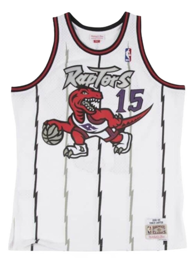 Dres Mitchell & Ness Toronto Raptors Vince Carter Swingman Jersey Bela | SMJYGS18213-TRAWHIT98VCA