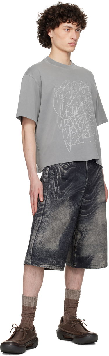 Kratke hlače Camper Camperlab Trompe-L'œil Denim Shorts Modra | AU00007-003, 3