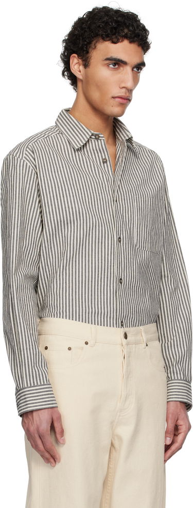 Srajce A.P.C. A.P.C. Malo Striped Overshirt Bež | COHGG-H32023, 1