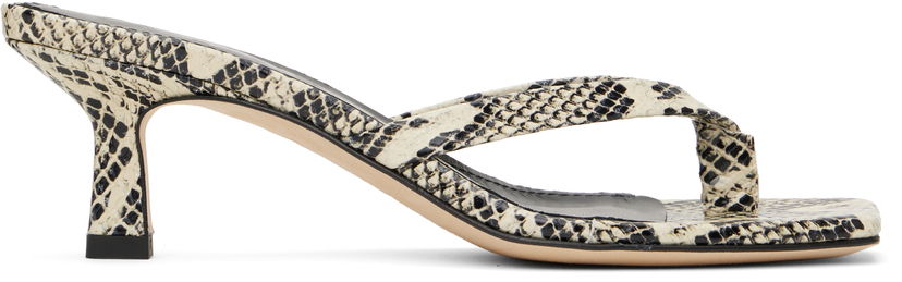 Modni dodatki Aeyde Aeyde Wilma Leather Toe-Post Heeled Sandals Bež | A11-HS-LESS55CI72-SS25-100-043