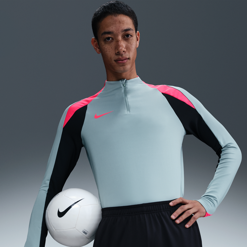Dres Nike Dri-FIT Strike Half-Zip Football Training Top Siva | FN2403-395