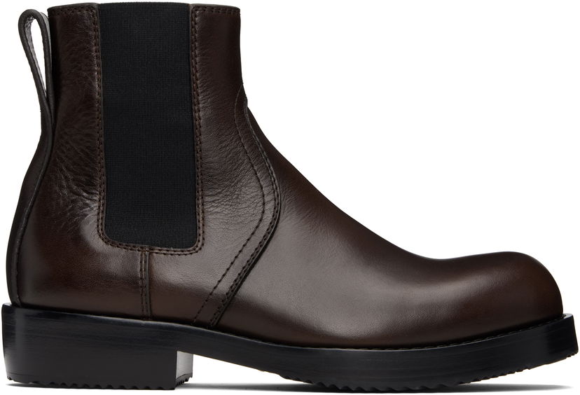 Superge in čevlji Dries Van Noten Dries Van Noten Leather Chelsea Boots Rjava | 252-021703-105