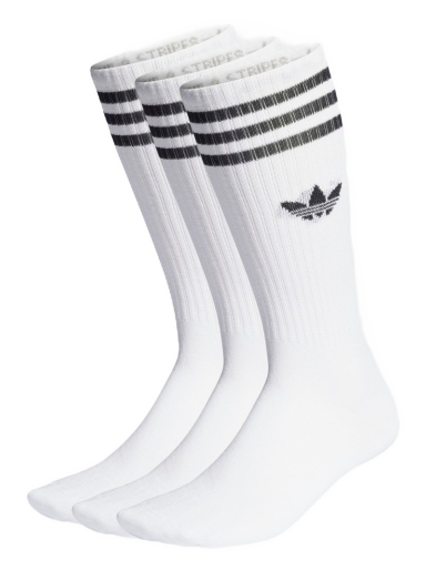 Nogavice adidas Originals Solid Crew Socks – 3 pack Bela | IJ0734
