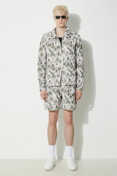 Kratke hlače Pleasures Patterned Shorts Zelena | P24SP029.GREY, 1