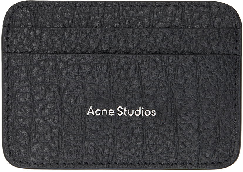 Denarnica Acne Studios Leather Card Holder Črna | CG0245-