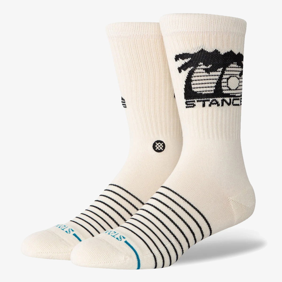Nogavice Stance Street Sign Crew Socks Bela | A556D24STR-CVS, 0